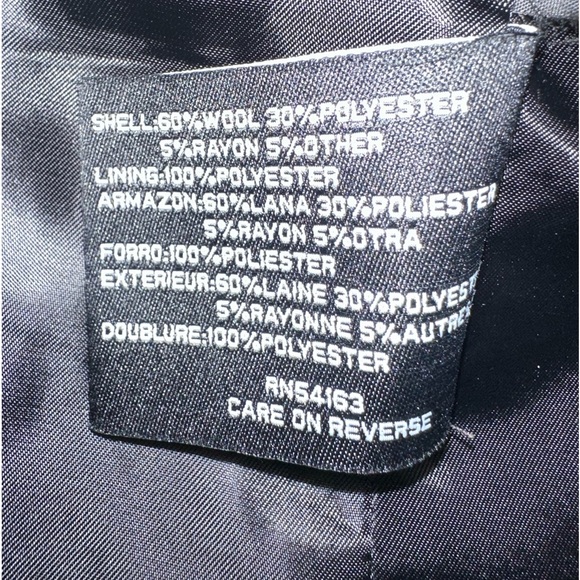 Nine West Charcoal Wool Pea Coat - Picture 4 of 5